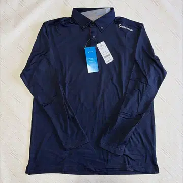 TaylorMade 긴팔 피케 셔츠 네이비 L 사이즈