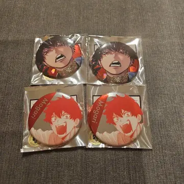 팬텀 버스터즈 파보테리아 캔뱃지 시시쿠리노 토라오 4개 세트