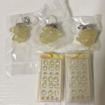 산리오 폼폼푸딩 모자 꽁지 드롭 미니어처 참 메지루시 액세서리