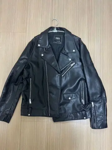 ZARA 더블 라이더 자켓 블랙 XL 사이즈