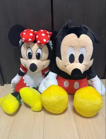 미키 미니 봉제 인형 커플 세트 약 50cm 디즈니