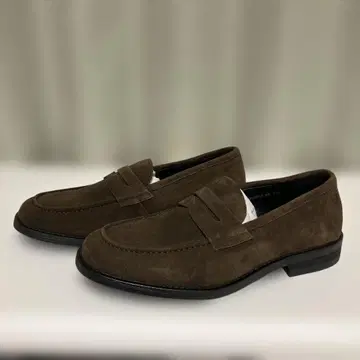 무신사 스탠다드 스웨이드 페니 로퍼 브라운 27cm