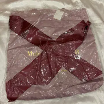 Maison de FLEUR 로고 리본 토트백 핑크