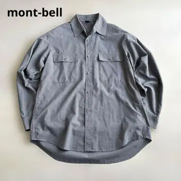 mont-bell 체크 무늬 긴팔 셔츠 90s S 사이즈