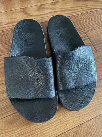 아일랜드 슬리퍼 벨크로 타입 가죽 IG 밑창 25.0cm 블랙