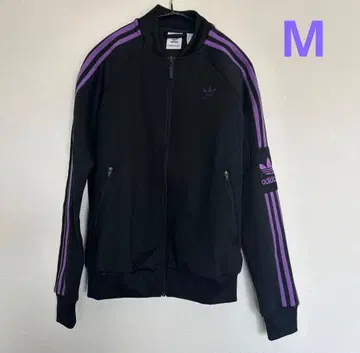 adidas originals 트랙 자켓 저지 블랙&보라색 M