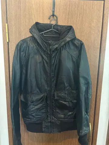 인기 상품 HYSTERIC GLAMOUR 후드 부착 가죽 자켓
