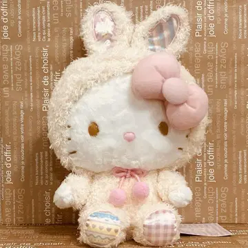 헬로키티 토끼 귀 봉제 인형 K382
