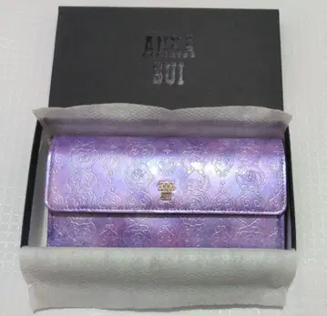 ANNA SUI 미사용 새상품 퍼플 (라벤더) 장지갑 박스 포함