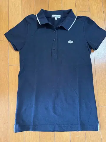 LACOSTE 여성용 피케 셔츠 반팔 네이비 38