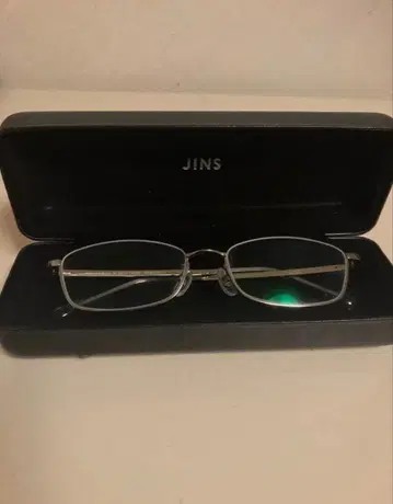 JINS 림 메탈 안경 투명 언더 림 메탈 실버