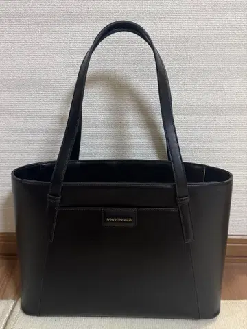 사만사 베가 로고 A4 토트 블랙
