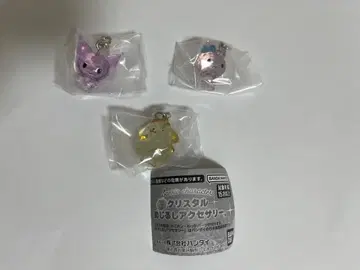산리오 크리스탈 메지루시 액세서리 마이멜로디 쿠로미 폼폼푸딩