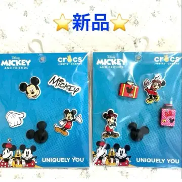 새상품 crocs 지비츠 참 Disney 5Pack x 2세트