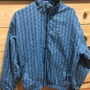 LACOSTE 나일론 자켓 올 패턴 라이트 블루 셋업