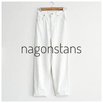 nagonstans 화이트 데님 Arrow 34 하이라이즈 테이퍼드