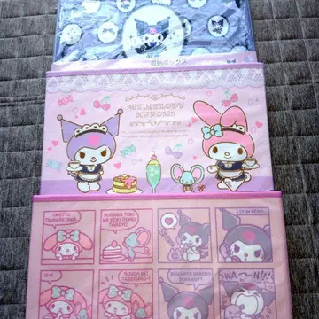 Sanrio My Melody Kuromi 수납 박스 전 3세트