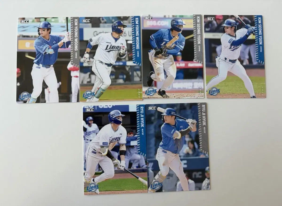 2026 삼성 라이온즈 KBO 카드 일괄 - 김영웅 김성윤 류지혁