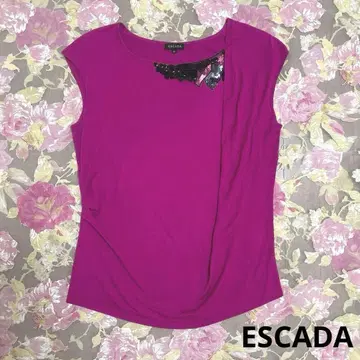 새상품급 ESCADA 에스카다 상의 니트 튜닉 고급 실크
