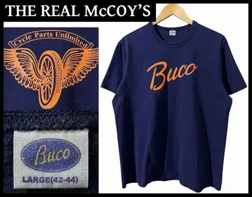 리얼 맥코이 BUCO 부코 MERCED, CA. 로고 T셔츠 L