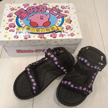 별의 커비 스트랩 샌들 새상품 L 24-24.5cm 블랙 샌들