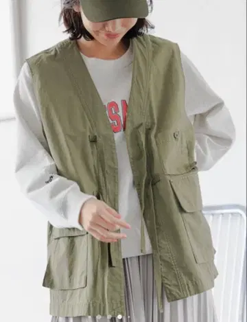 C-1풍 스트링 베스트 택 포함 미사용 새상품
