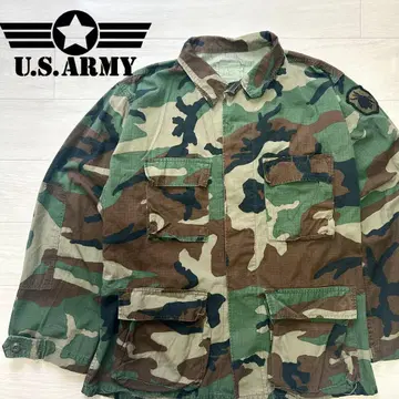 80s US ARMY BDU 자켓 M 미군 실물 우드랜드 카모