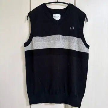 TravisMathew 니트 베스트 남성용 XL 블랙