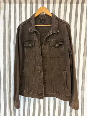 OBEY 데님 자켓 블랙 L 사이즈 백 프린트