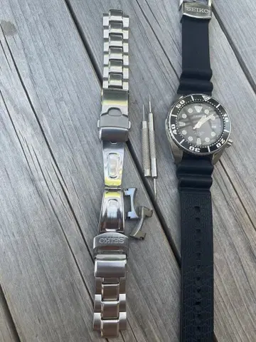 SEIKO 다이버 워치 자동 와인딩 본체 교체용 벨트 포함