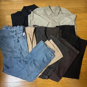 UNIQLO U 등 남성용 팬츠 셔츠 묶음 판매 복수 개