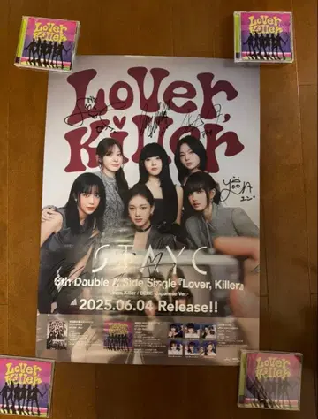 STAYC Lover, Killer 포스터 친필 사인 포함