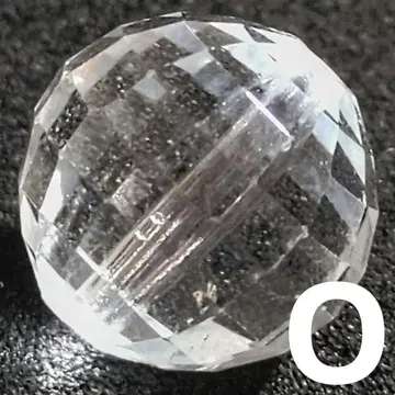 클리어 화이트 토파즈 미러볼 컷 10.5-11mm 비즈 O(SA+)
