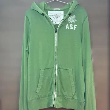 Abercrombie & Fitch 그린 후드티 M