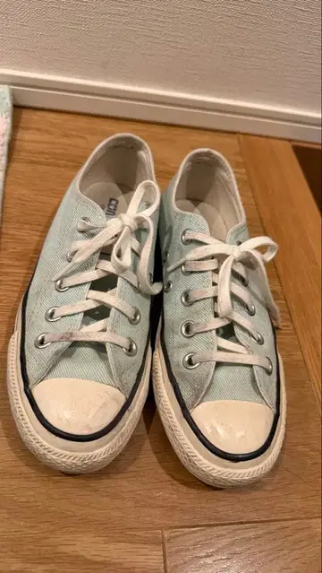 CONVERSE 로우컷 스니커즈 민트 그린 22cm