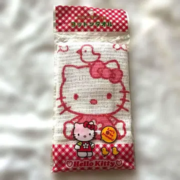 레트로 키티 면 바디 타월 미사용 새상품 산리오 레트로 헬로키티