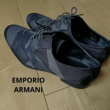 EMPORIO ARMANI 카모플라주 패턴 드레스 신발