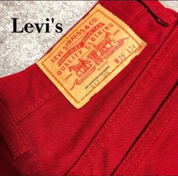 Levi's 일본제 517-35 부츠컷 데님 청바지 빨간색 레어 새상품급