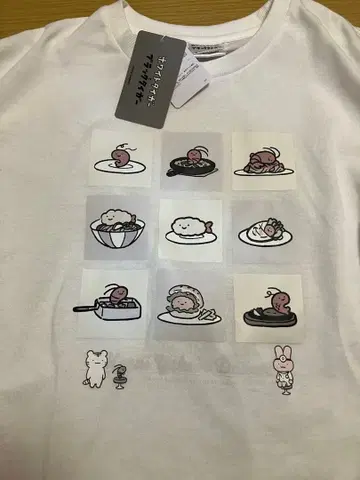 화이트 타이거와 블랙 타이거 티셔츠 M 사이즈