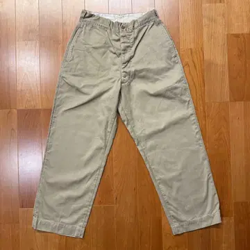 50s US ARMY CHINO KHAKI W30 버튼 플라이 치노