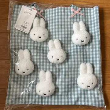 메리제니 미피 깅엄 복슬복슬 miffy 토트백 그린