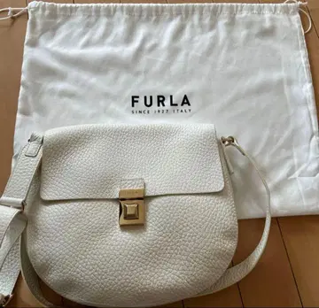 컨디션 최상! FURLA 숄더백 화이트 가죽