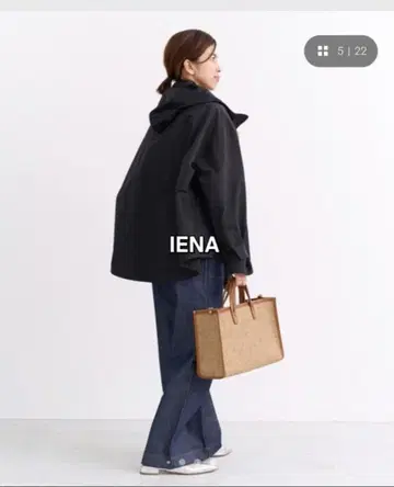 IENA 텐트라인 후드 블루종 이에나