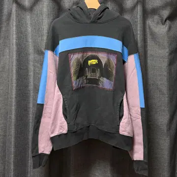 C.E CAVEMPT BLUE RIB HEAVY HOODY L