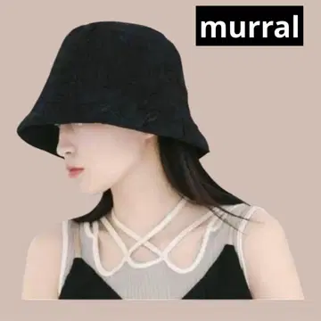 murral thawing embroidery hat (black)