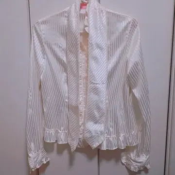 Angelic Pretty 스탠딩 칼라 로열 스트라이프 블라우스