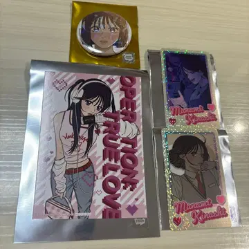 작전명은 순정 popup 브로마이드 캔뱃지 홀로그램 카드 키무라 마나미