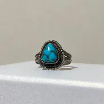 [ INDIAN JEWELRY ] 터콰이즈 실버 반지