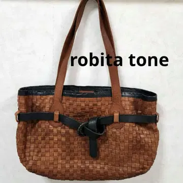 [새상품급] robitatone 로비타톤 메쉬 가죽 인기 토트백
