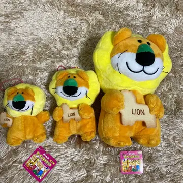 타베코 동물 라이온 봉제 인형 3체 세트